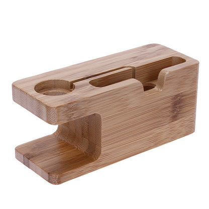 Bamboo Charger Stand Base