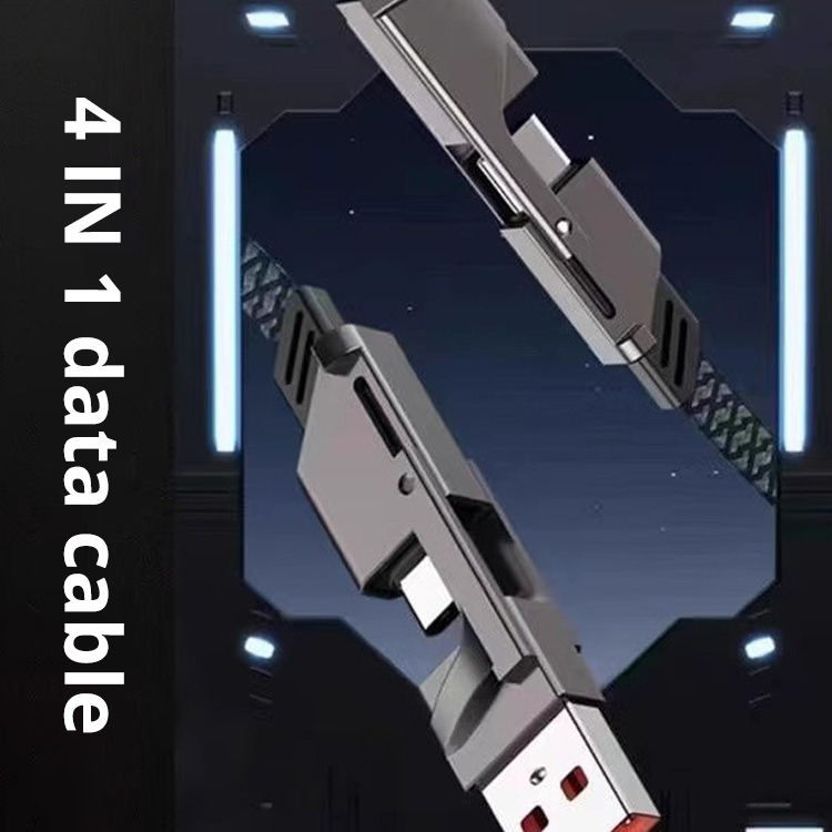 Factory 4-in-1 Cable, Dual USB-C to Lightning