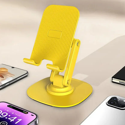 Rotating phone stand foldable desktop