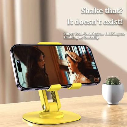 Rotating phone stand foldable desktop