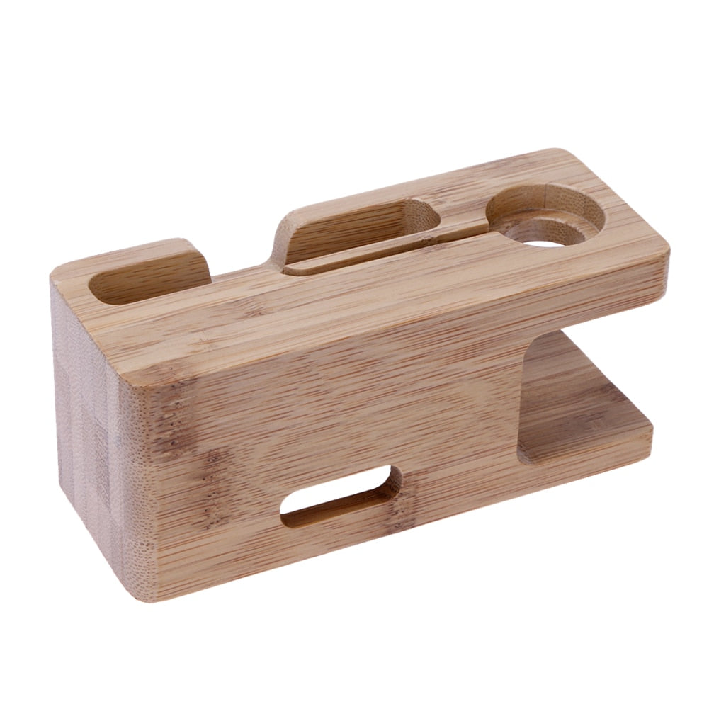 Bamboo Charger Stand Base