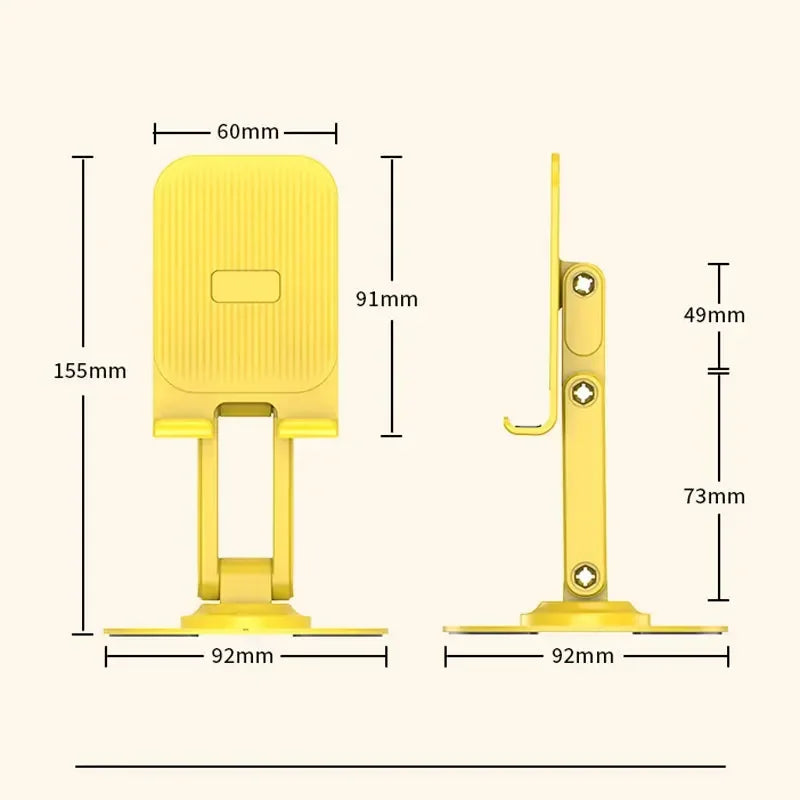 Rotating phone stand foldable desktop