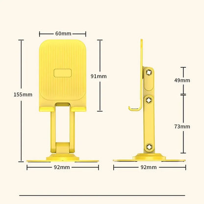 Rotating phone stand foldable desktop